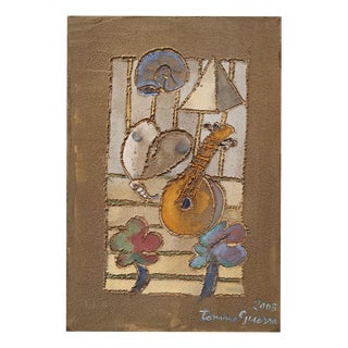 Tonino Guerra, Fresco on Stretched Canvas, 2005, Fresco on Canvas For Sale