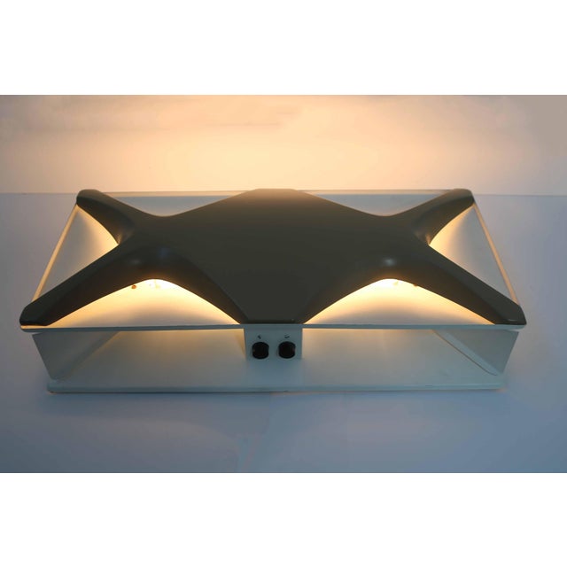 Large Cross Oyster Wall Lamp by Klaus Link for Neuhaus Leuchten, 1960s For Sale - Image 6 of 11