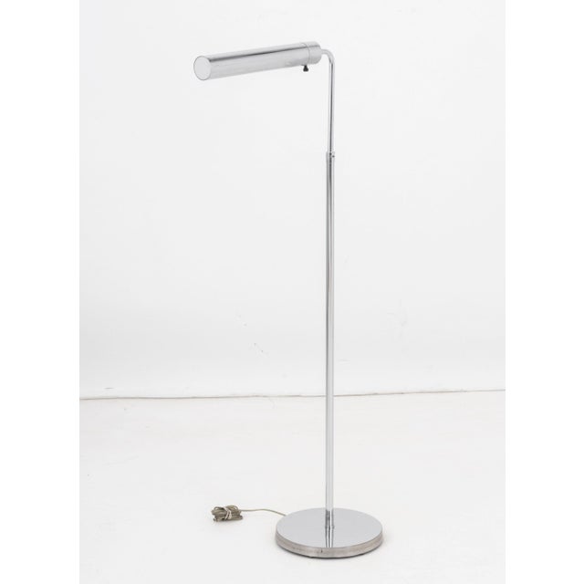 Mid-Century Modern Chrome Adjustable Floor Lamp For Sale - Image 4 of 5