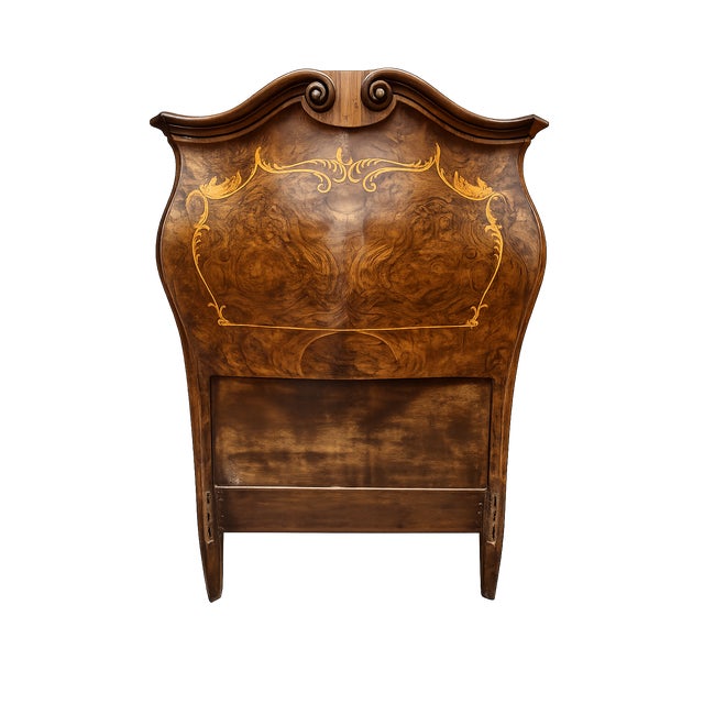 Italian Pair of Italian 19th Century Twin Beds or King Retrofit For Sale - Image 3 of 12