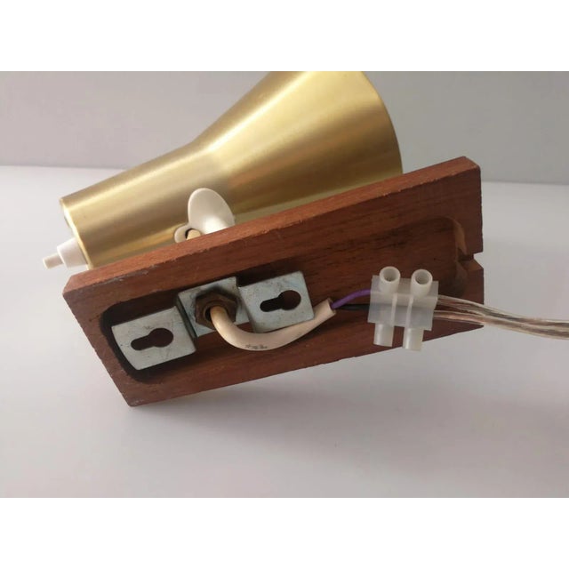 1960s Vintage Danish Golden Sconce, 1960s For Sale - Image 5 of 10