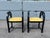 1930s Pair of Original Art Deco Stools, Ottoman, Wood, Black, Yellow For Sale - Image 4 of 16