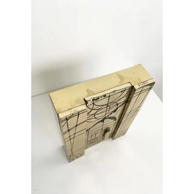 1980s Walter Valentini, Abstract Sculpture: City of the Sun, 1980, Bronze For Sale - Image 5 of 11