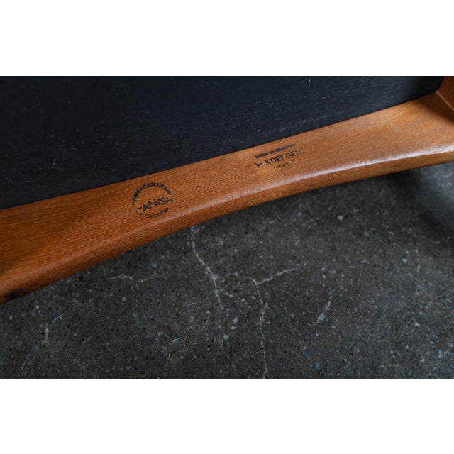 Mid 20th Century Set of Eight Nils Koefoed "Eva" Highback Dining Chairs in Teak For Sale - Image 13 of 13