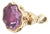 Antique 19th Century Victorian 14k Gold & Amethyst Watch Fob For Sale