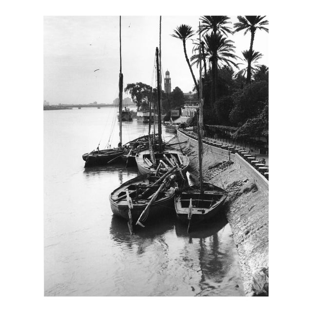 1964 River Nile Boats Cairo Egypt Photograph by Don Ware For Sale