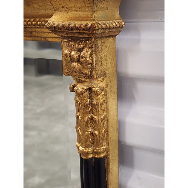 Wood Vintage Carver's Guild Federal Style Mirror For Sale - Image 7 of 12