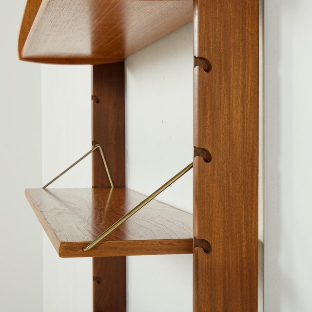 Ergo Free-Standing One Bay Teak Wall Unit by John Texmon, 1960s For Sale - Image 11 of 17