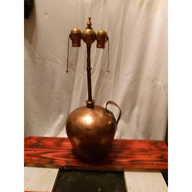 1950's Hill Billy Sheik Copper / Brass Custom Lamp For Sale In Atlanta - Image 6 of 7