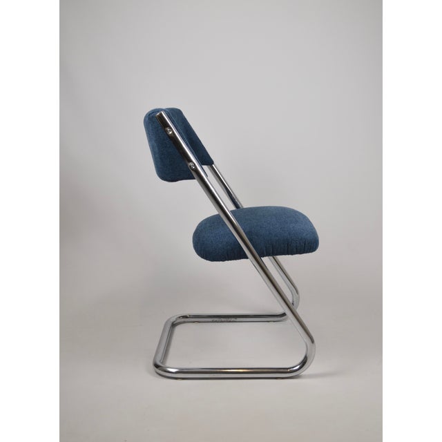 Set of four Space Age dining chairs manufactured in Toronto, Canada, in the 1970s by All-Tube Products LDT (signed below)....