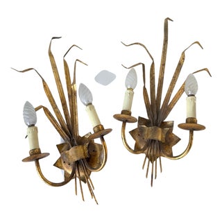 Sheaf of Wheat Wall Lights, 1960s, Set of 2 For Sale