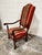 English Vintage Open Arm English Chair For Sale - Image 3 of 11