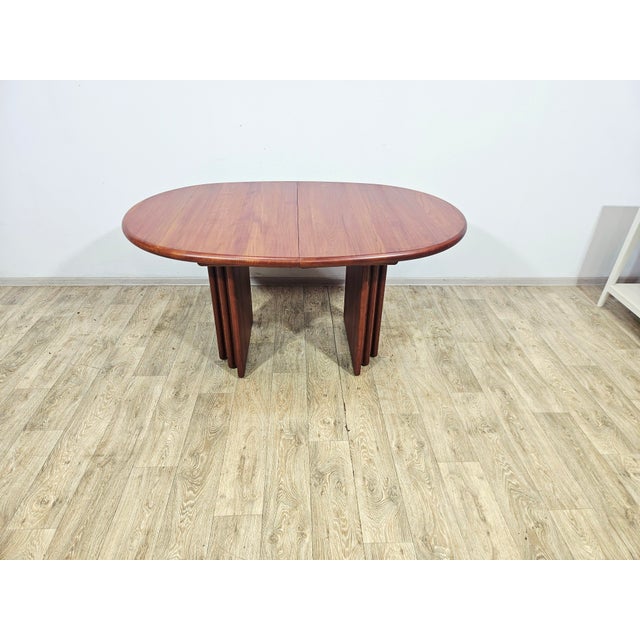 Mid-Century Extendable Table in Teak S. Burchardt-Nielsen, Denmark, 1980s For Sale - Image 3 of 18