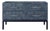 Matthew Izzo Home Etta Navy Blue Burl Wood Four Drawer Chest of Drawers For Sale