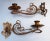 Traditional Art Nouveau Brass Wall Candleholders, 1890s, Set of 2 For Sale - Image 3 of 4