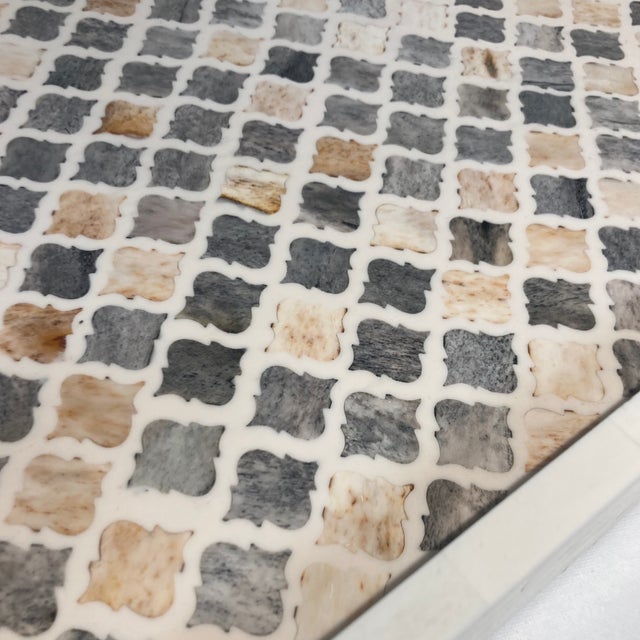 Contemporary Inlaid Decorative Tray For Sale - Image 3 of 7