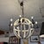 Port & Manor Distressed Globe 8 Light Chandelier For Sale - Image 12 of 12
