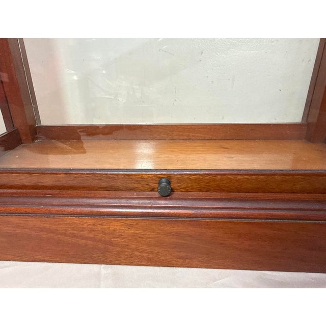 Antique 19th Century Handmade Wood Glass Countertop Store Display Show Case Box For Sale In New York - Image 6 of 12