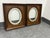 Victorian Circa 1895 Victorian Wood + Oval 18 Karat Gold Wall Picture Frames, a Pair For Sale - Image 3 of 12
