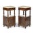 Brown Bedside Tables, 19th Century, Set of 2 For Sale - Image 8 of 8