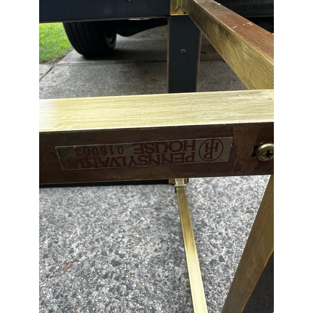 Vintage Pair Mastercraft for Pennsylvania House Hollywood Regency Side Table For Sale - Image 10 of 10
