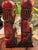 Mid 20th Century Pair of Hand Carved Wood Statues Folk Art Spanish Crusaders For Sale - Image 4 of 12