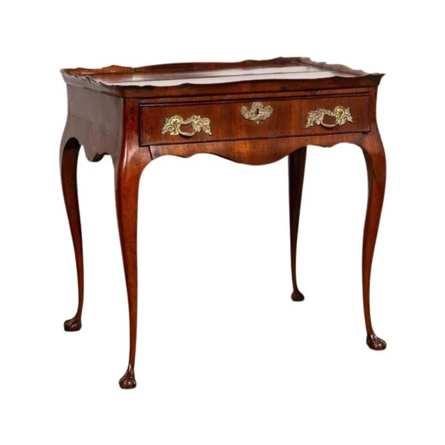 C. 1780 George III Period Fruitwood Tea Table For Sale In Boston - Image 6 of 6
