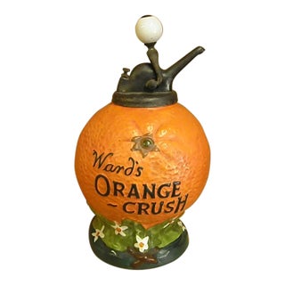 Hard to Find 1910-20s Wards Orange Crush Syrup Dispenser For Sale