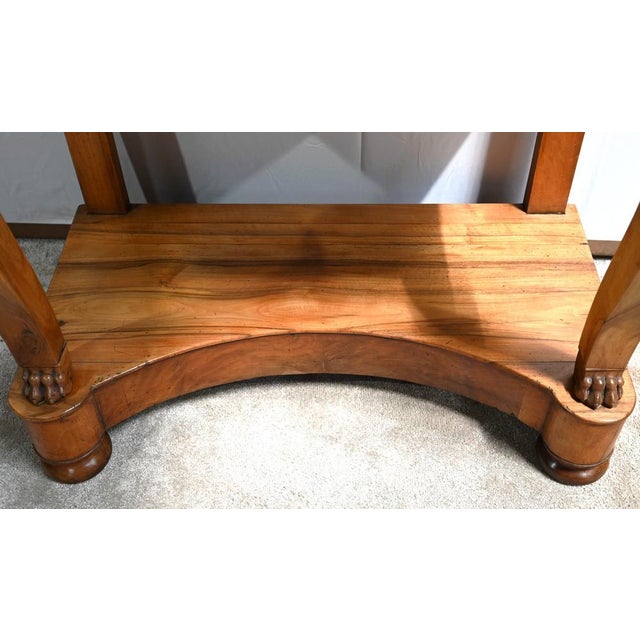 Small Restoration Era Walnut Console, Early 19th Century For Sale - Image 13 of 18