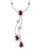 2010s AGI Certified Natural Burma Ruby and Diamond Necklace 18 Karat White Gold For Sale - Image 5 of 18