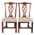 Drexel Heritage Georgian Carved Mahogany Side Chairs or Dining Chairs, Pair For Sale