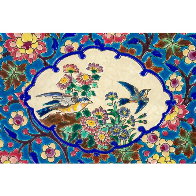 Large Antique Enamel Dish from Longwy, 1940s For Sale - Image 3 of 12
