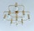 1970s Large Space Age Gilded Ceiling Light from Leola For Sale - Image 5 of 18
