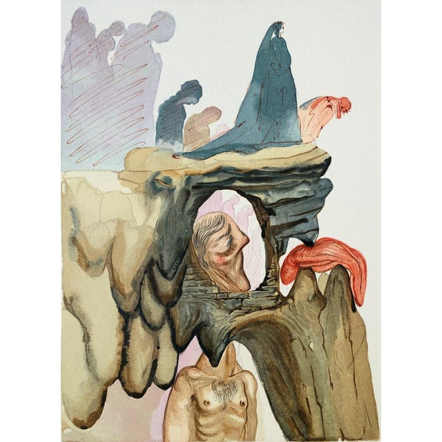 Salvador Dalí (1904-1989) Inferno 22: The Prevaricators Color wood engraving Unsigned On BFK Rives wove paper, 26 x 33 cm...