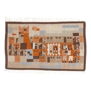 Vintage Peruvian Tapestry Rug, 05'06 X 03'04 For Sale