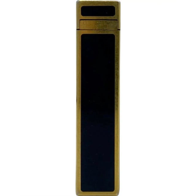 Black Vintage 21 Club Nyc Restaurant Black Gold Cigarette Lighter For Sale - Image 8 of 13