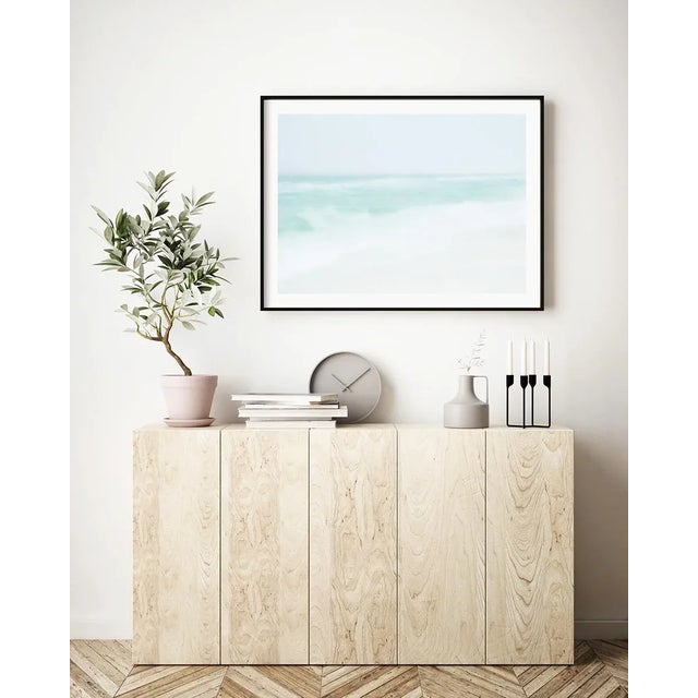 Minimalist Coastal Art, 'Beach Spray' Impressionist Seascape Photograph, Large 45 X 30" Beach Photography Print, Florida Artwork For Sale In Boston - Image 6 of 8