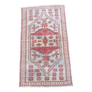Turkish Handknotted Red Wool Rug For Sale