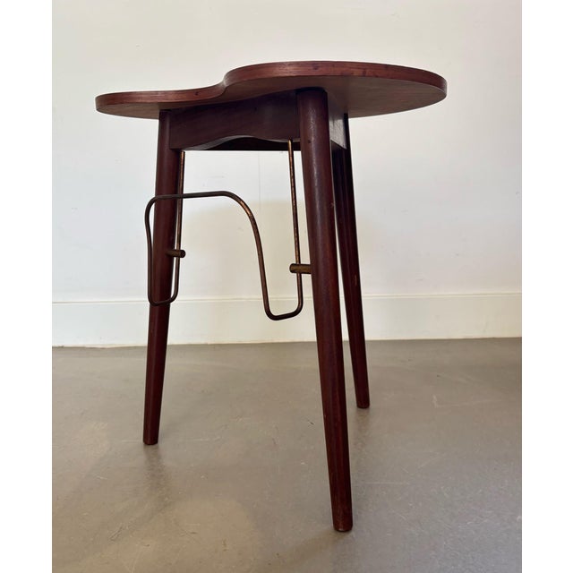 1950s Teak Side Table with Magazine Holder from Gorm Mobler, 1950s For Sale - Image 5 of 14