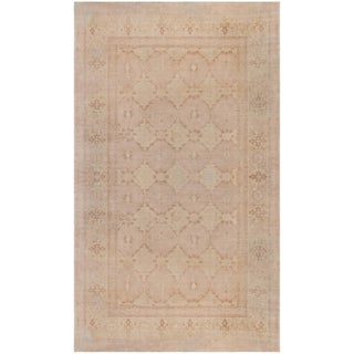 Inspired Traditional Rug Medallion Taupe "Roselace" by Doris Leslie Blau For Sale