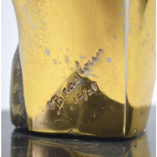 Paul Braslow Bronze & Gilt Modernist Sculpture For Sale - Image 10 of 10