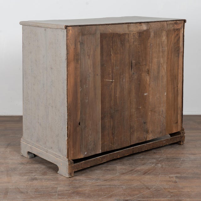 Large 19th Century Gray Rococo Chest of Four Drawers For Sale - Image 18 of 18