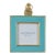 Wildwood Aqua Enamel Wall Frame, Small For Sale