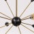 Vintage Sputnik Ceiling Lamp in Brass, 1950s For Sale - Image 5 of 6