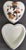 Contemporary Beautiful Heart Shaped Fine Bone China Case With Lid For Sale - Image 3 of 12
