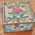 Mid 20th Century Hand-Painted Folk Art Wooden Cigar Box For Sale - Image 6 of 7