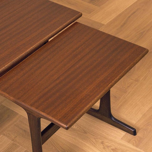 Danish Nesting Tables in Mahogany, 1960s, Set of 3 For Sale - Image 6 of 9