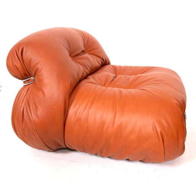 Set of Soriana Chair with Ottoman by Afra & Tobia Scarpa, 1970s For Sale - Image 4 of 13