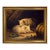 Two Pigs 16x20" Print on Canvas in Antiqued Gold Frame For Sale