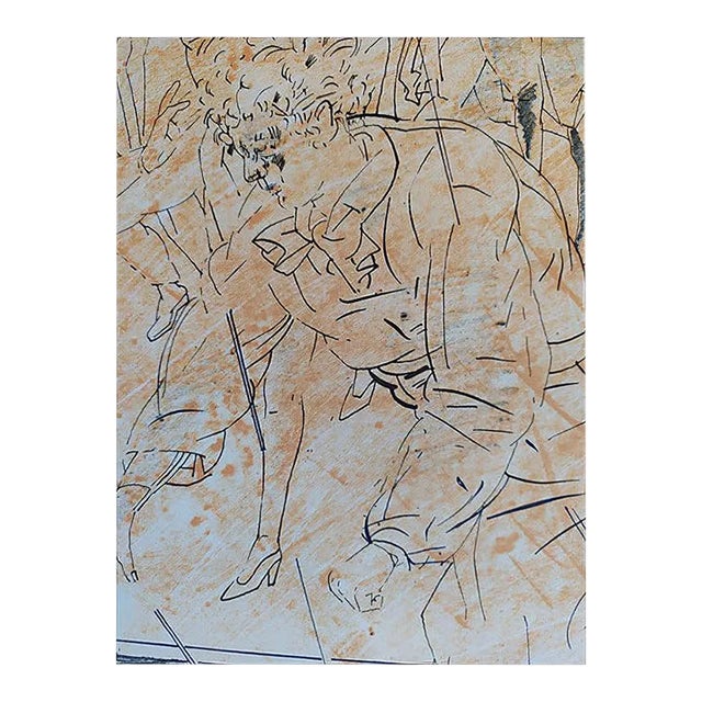 Untitled Lithograph by Francesc Artigau, 1989 For Sale